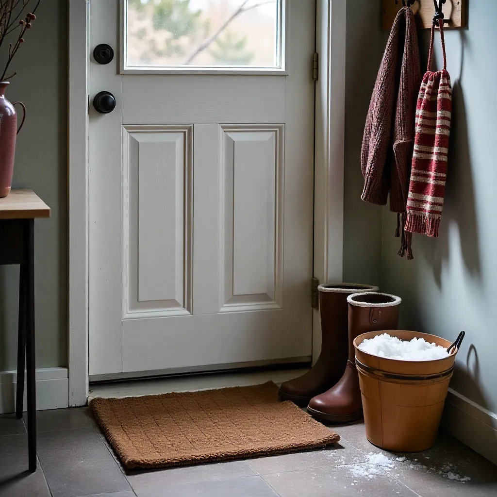Natural lighting in winter interior